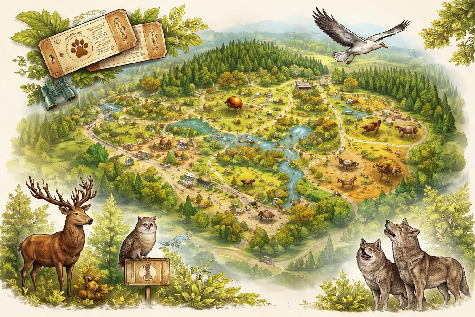 réservez vos billets pour le parc animalier de sainte-croix et vivez une aventure sauvage unique au cœur de la nature. découvrez des animaux fascinants et des paysages préservés.